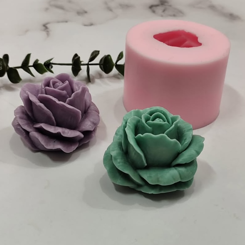 قالب سیلیکونی شمع گل رز