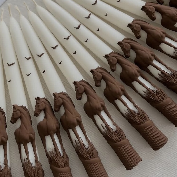 شمع قلمی اسب